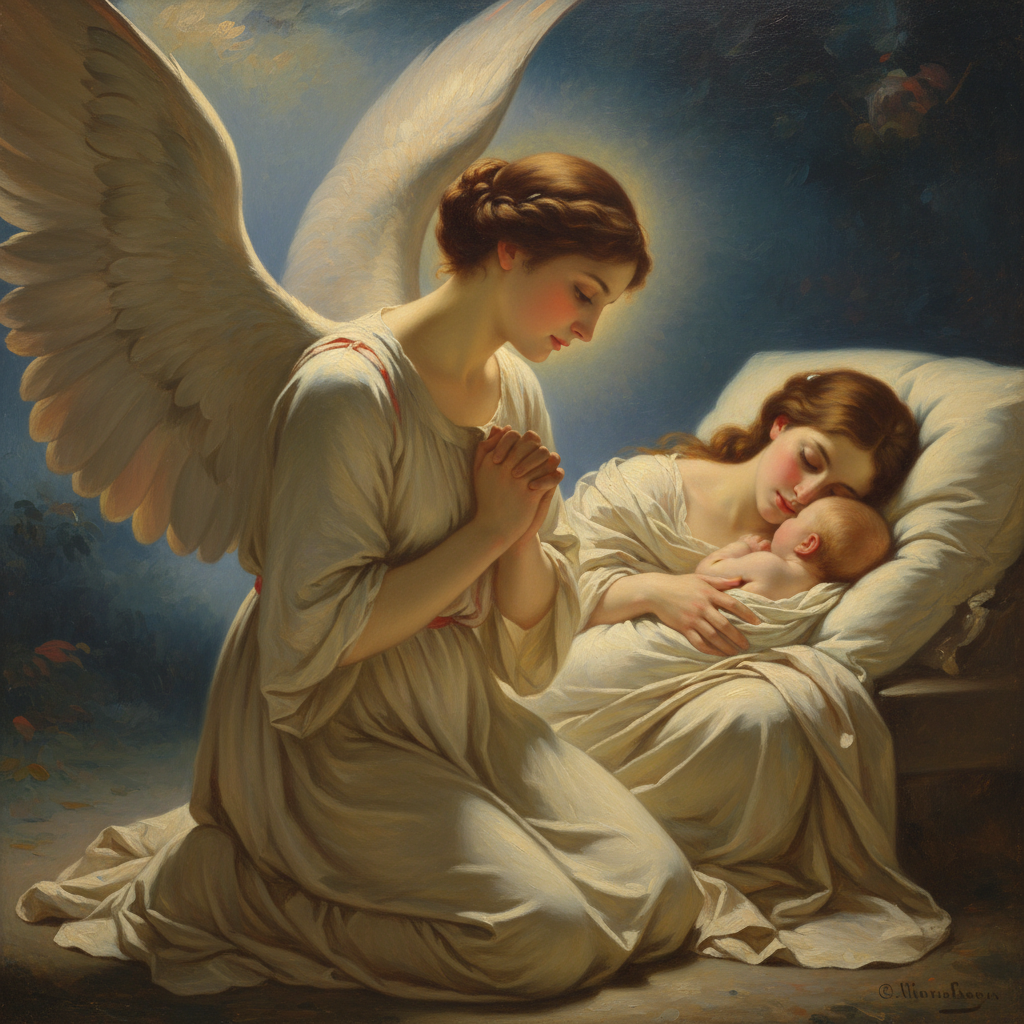 Angel Mother and Child